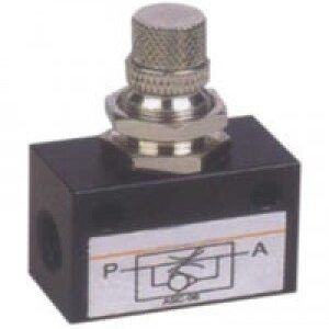 Reguladora de fluxo em linha